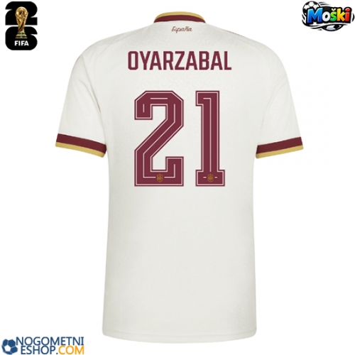 Moški Nogometni dresi Španija Mikel Oyarzabal #21 Gostujoči SP 2026 Kratek Rokav